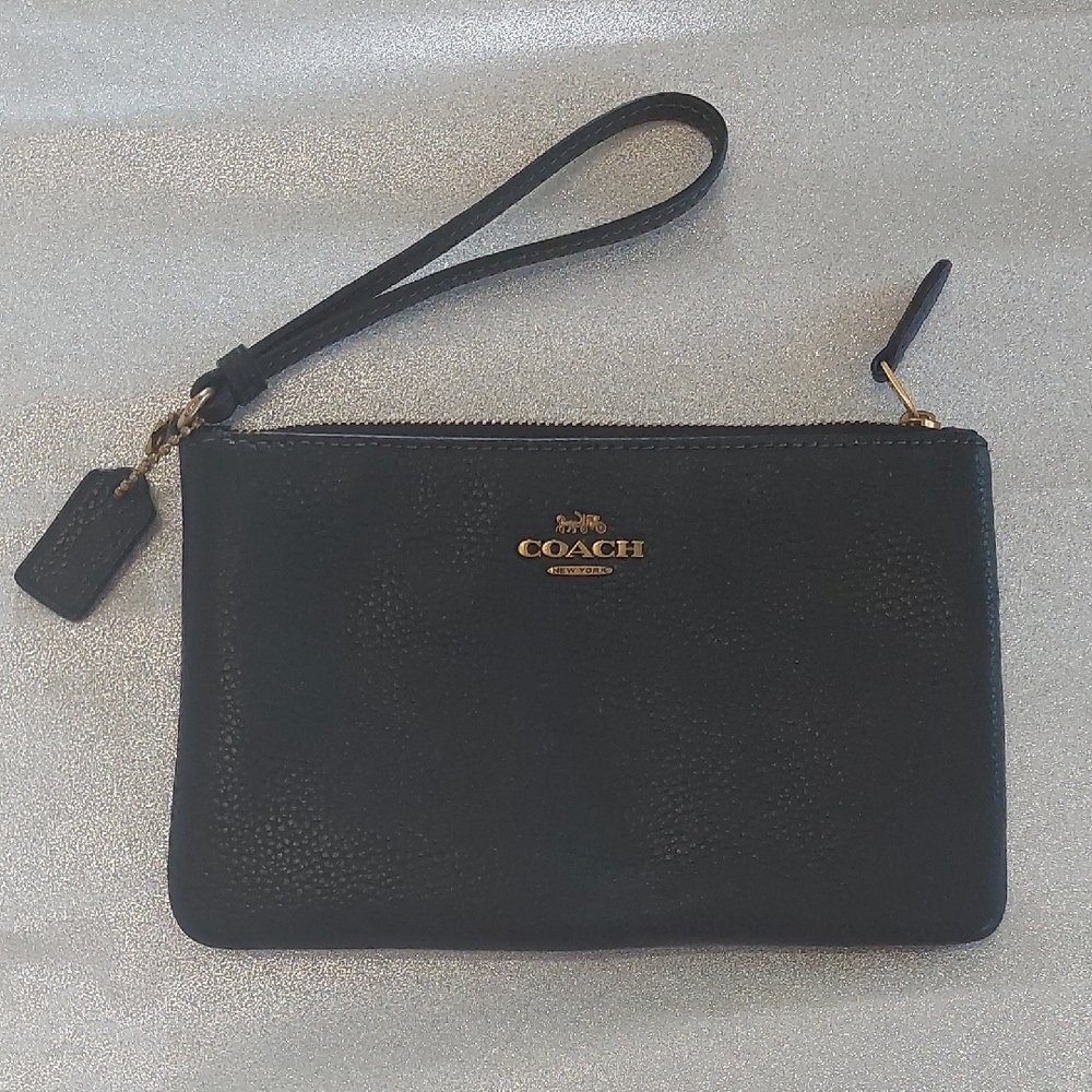 Coach Black Wristlet